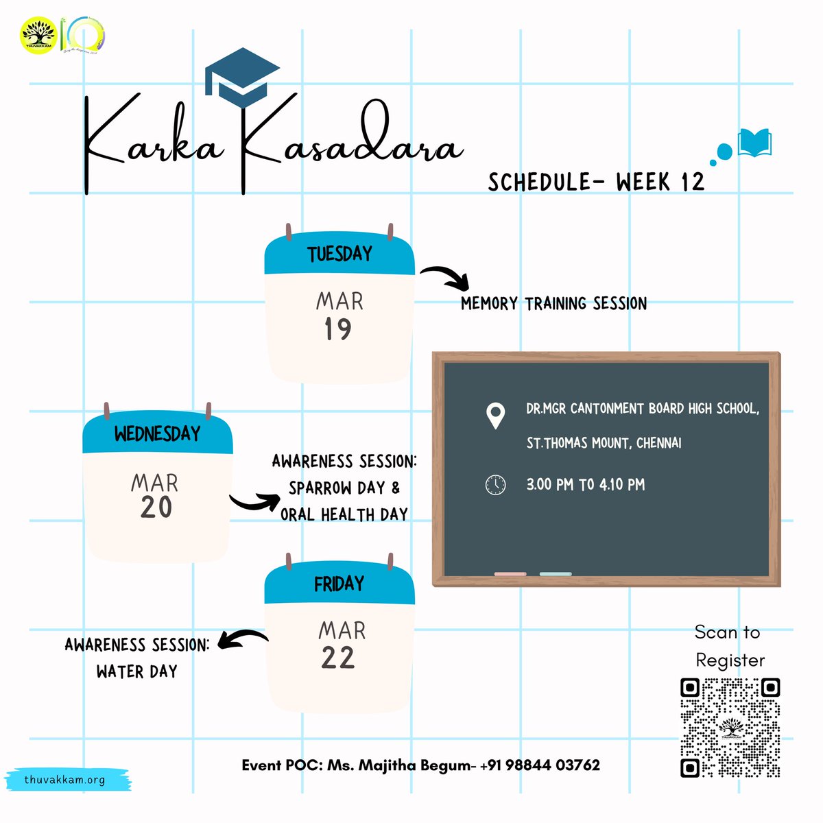 Thuvakkam's tweet photo. Volunteer with us by scanning the QR or through the link given below.

Link: https://t.co/jycPIdZFk7

#karkakasadara #thuvakkam #volunteering #schoolvolunteering #education #sdg4 #schoolstudents https://t.co/xhEyGmcf3P