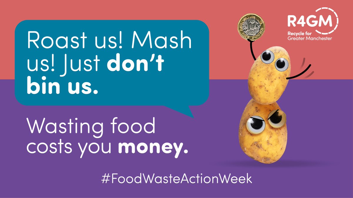 Too many spuds left over from the Sunday roast?

It’s #FoodWasteActionWeek and we’re here to help make your food go further!

❄️Store your leftovers in the fridge or freezer so they can last as long as possible. 

More hacks➡️ lovefoodhatewaste.com/foods-and-reci…