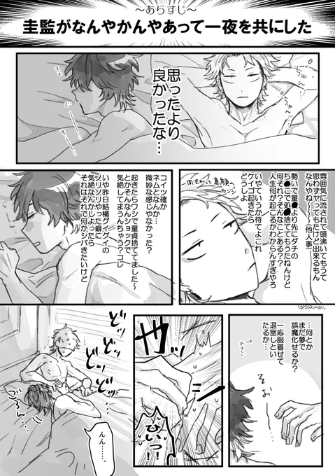 圭監 朝チュン
⚠️なにも出てないし全くエ口くないけど事後表現かつ終始裸なので一応注意 