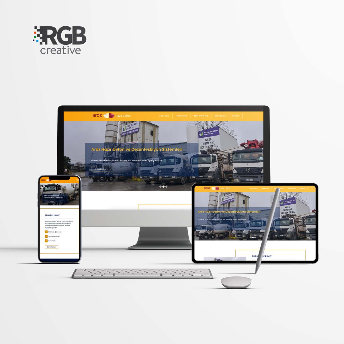 Aröz hazır Beton Web Tasarım ve Php uygulama hizmetleri.
#webtasarım #webtasarim #webdesign #website #eticaret #eticaretyazılımı #internetsitesi #özelwebyazılım #eticaret #php #phpcode #phpkodlama #phpwebsite #rgbcreative