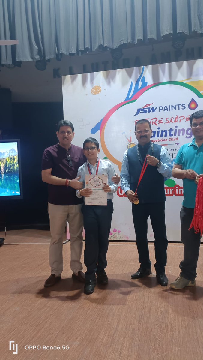 Yuvaan Kumar, a student from class 5A, secured the 8th position in the state-level Art Competition FUTURESCAPES, organised by The Hindu on 17th March 2023. 135 schools of Delhi and NCR participated in this mega event.