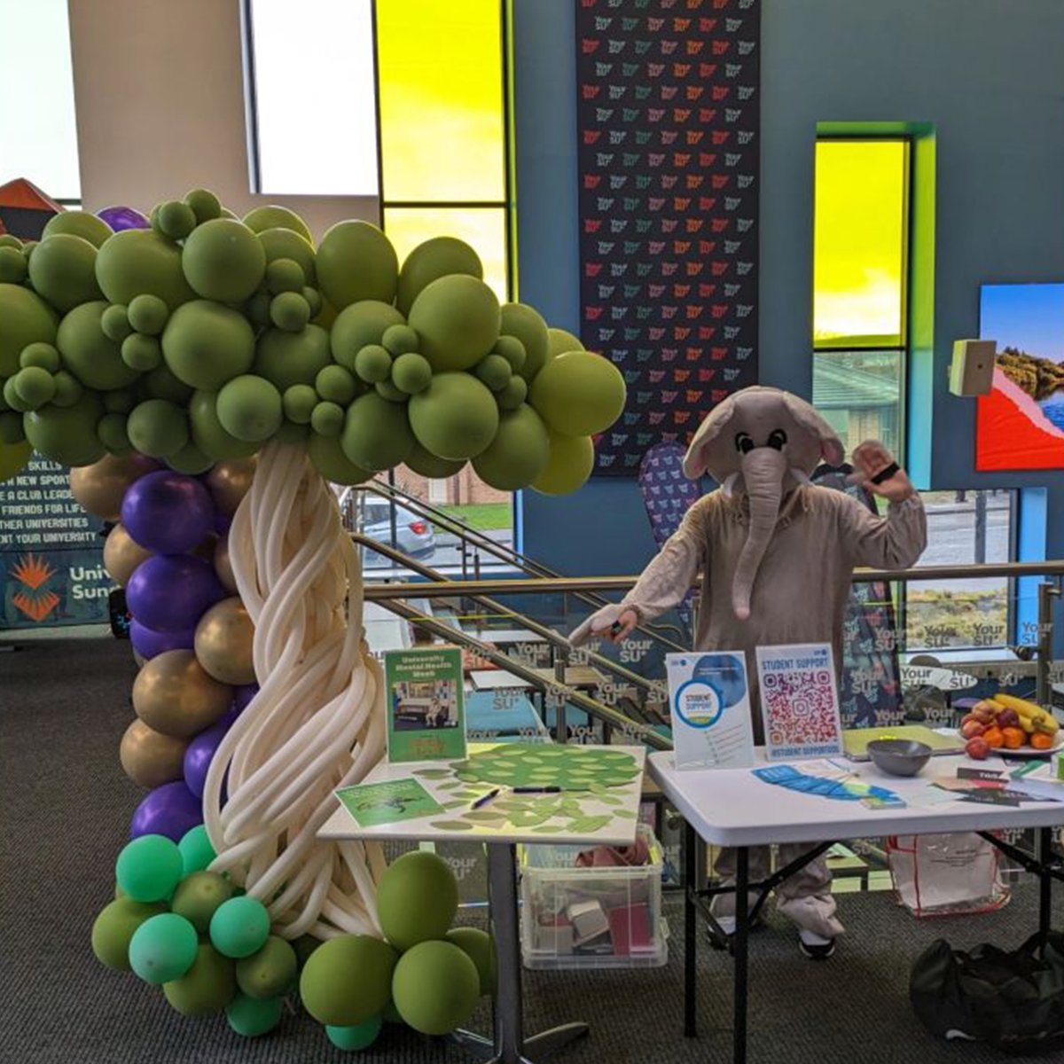We had a great day last week for University Mental Health Day. Raising awareness for the elephant in the room that is mental health.

Your mental health is important to us, and the Wellbeing team are available 365 days a year to support you. Don't hesitate to reach out.
2 m