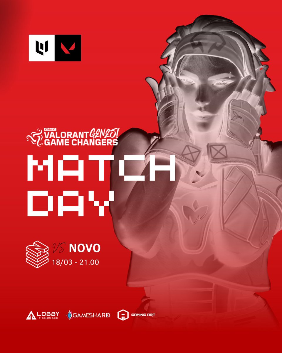 Oggi penultima giornata di regular season🔊
Siete pronti?💥

⏰21:00 Live
💣 VS
<a href="/NOVOEsports/">NOVO Esports</a>

📷twitch.tv/king_esport

#Genesi #GameChangersItaly #playmaze
<a href="/itVALORANT/">VALORANT - Italia</a>
 
Thx: <a href="/GameShard_io/">GameShard</a> <a href="/Gaming_ART_/">Gaming ART 🖥️</a>