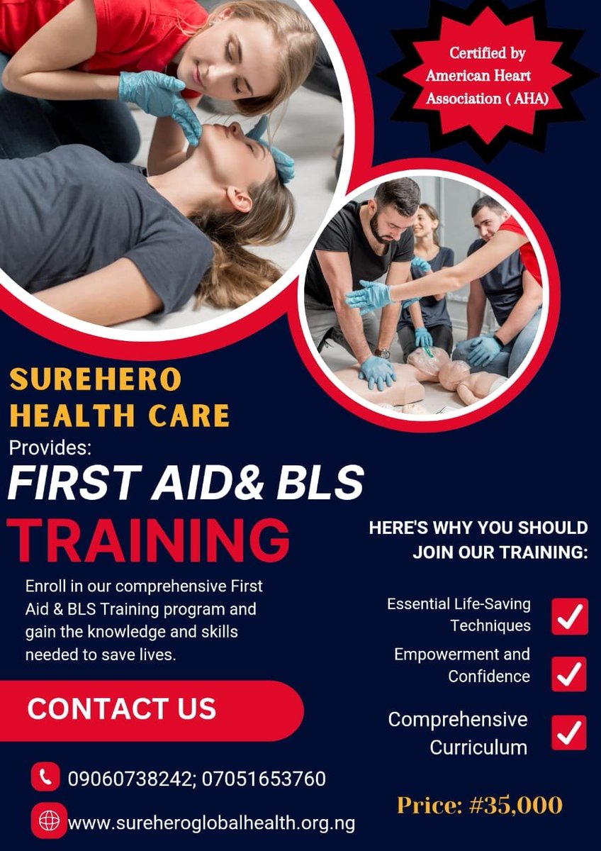 Surehero1's tweet photo. One of the most valuable skills a person can acquire is knowledge of basic life support procedures. People are able to assist one another in times of need, such as when they are ill or injured, since they possess this set of skills. They are confident in giving such aids https://t.co/JC1hDaqslH