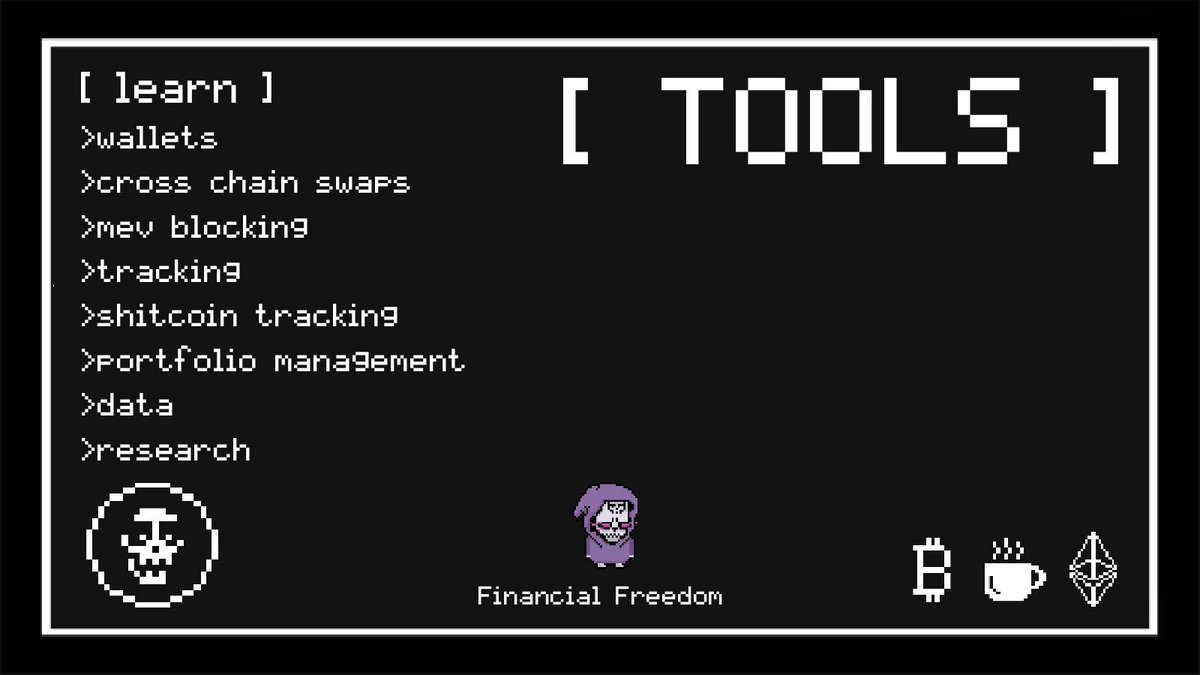 new here ?

👇

[ wallet ] - <a href="/Rabby_io/">Rabby Wallet</a> 
&gt;nothing compares, if you still use metamask you definitely hate yourself, try rabby - IMMEDIATELY
&gt; <a href="/xdefi_wallet/">XDEFI Wallet</a> is another solid option

[ cross chain swaps ]  - <a href="/RocketXexchange/">RocketX | Swap on 190+ chains</a> 
&gt;theres many, this is my fav - simple, cheap, battle