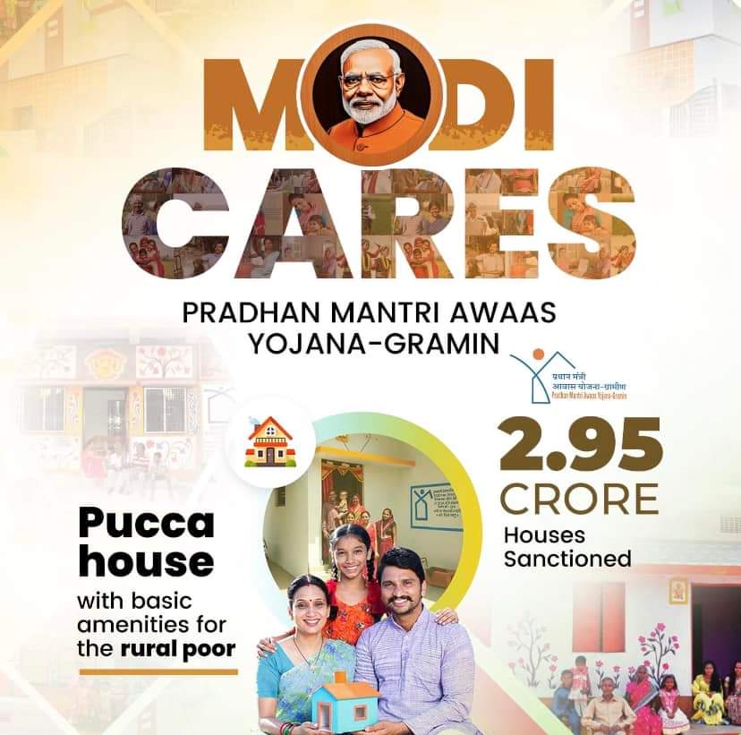 A leader who prioritizes the needs of the underprivileged.

2.95 crore houses sanctioned for the rural poor.

Commitment of @narendramodi ji

#ApKiBar400Par

#NarendraModi #AmitShah #JPNadda  #NAMOBharat #Modi  #9YearsOfSeva