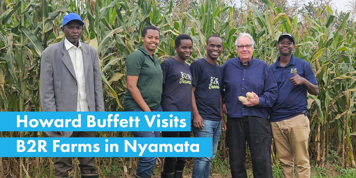 The B2R Farms team was honored to host Howard Buffett and members of the Howard G. Buffett Foundation (HGBF) at our demonstration farm in Nyamata this month. We had the chance to share about the work we are doing to accelerate the adoption of #conservationagriculture in Rwanda.