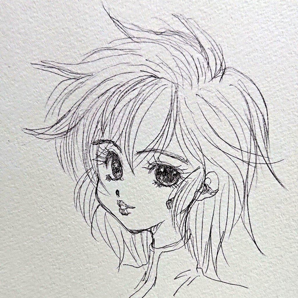 いのまたむつみ先生の
画集を見て
影響受けまくって
描いたショーコさん 