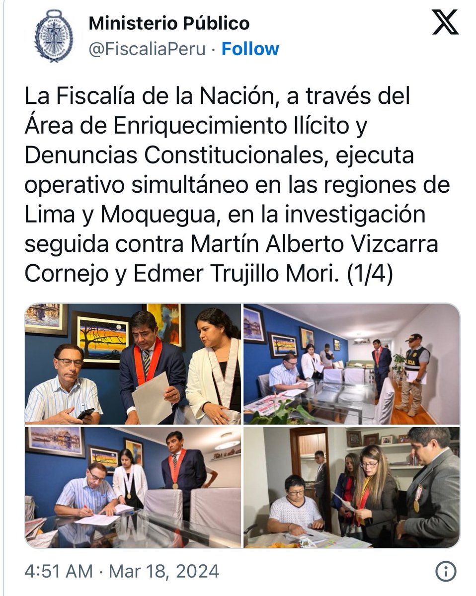 RafaelSantosN's tweet photo. Recién 10 años después, allanan casa del corrupto Lagarto Vizcarra, no se si alegrarme o llorar, me pregunto si todo esto será una cortina de humo???, o será parte de un proceso de limpieza antes de las elecciones, para lograr la ansiada impunidad para el club de los lagartos? https://t.co/cfXsQ1CFiJ