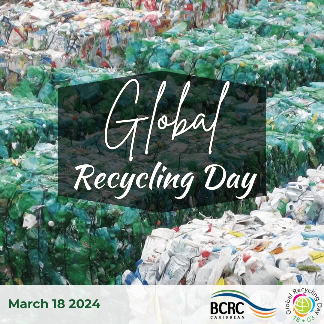 Global Recycling Day raises awareness of the depletion of the earth's natural resources and promotes recycling to combat this issue. The BCRC-Caribbean recognizes the importance of recycling and incorporates this in many of our projects such as the PTTC and the HELLO Campaign♻️🌎