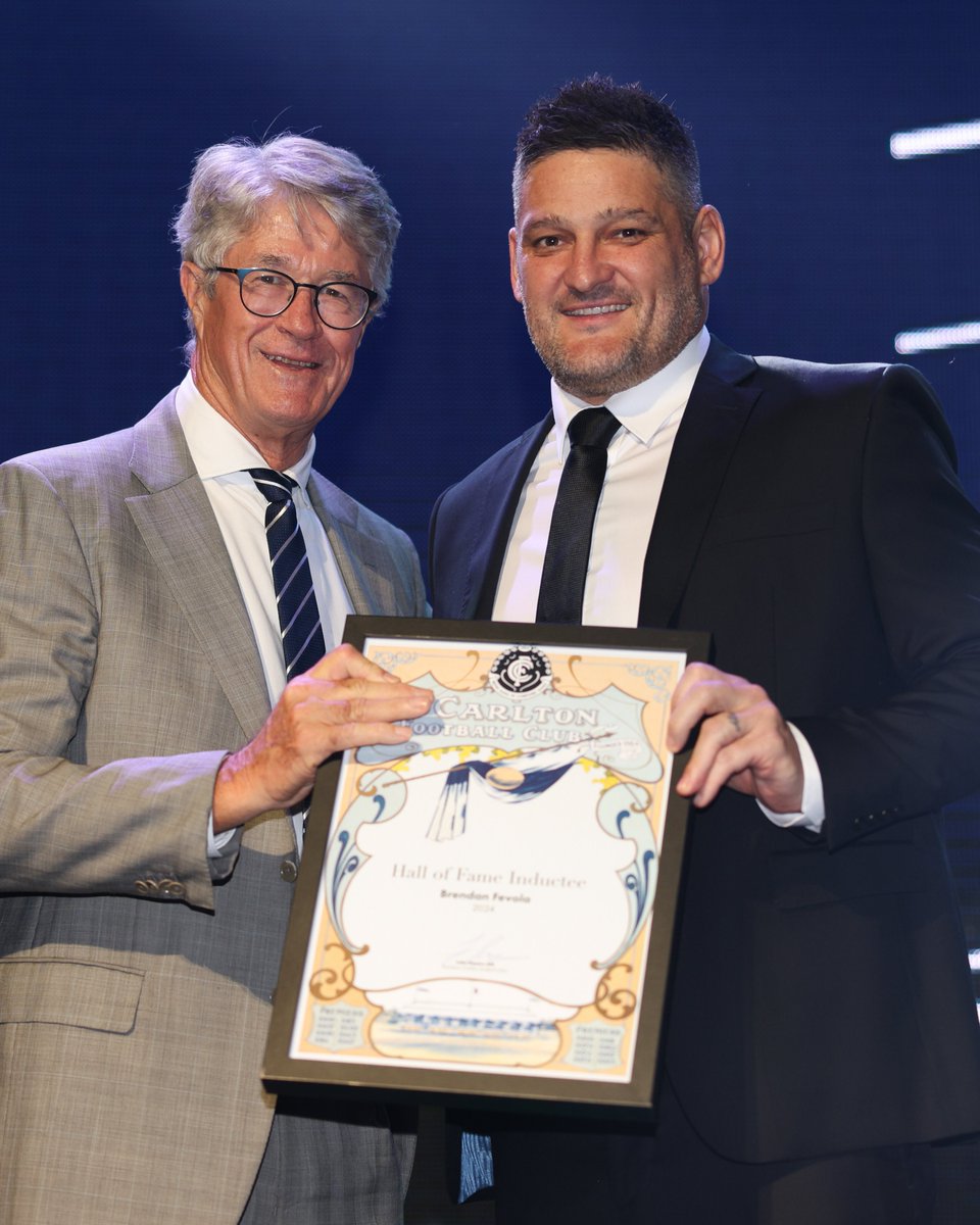 .@BrendanFevola25’s Hall of Fame induction speech was equally hilarious and touching, and shining through was that he bleeds Navy Blue, and we #Baggers love him for it too Loved being immersed in the past, the present & the future of the Navy Blue 💙💙💙 @CripsyAU @CarltonFC
