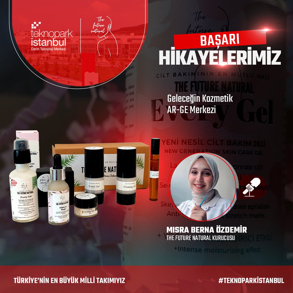 Herkesin doğal kozmetiği hak ettiği inancıyla insan cildine faydalı ve ekonomik ürünler sunan The Future Natural mevcut proje ve ileriye dönük hedeflerini anlattı📣 Röportaja Target dergimizden ulaşabilirsiniz👇 dergi.teknoparkistanbul.com.tr/target16/mobil… #türkiyeninenbüyükmillitakımıyız