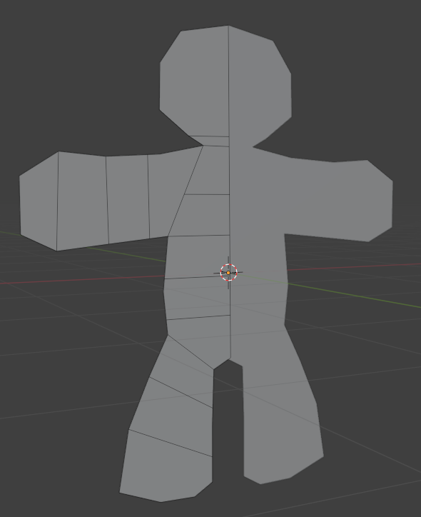 「#お気軽3Dモデリング場 で作った型抜き人形くん 」|ながやんのイラスト