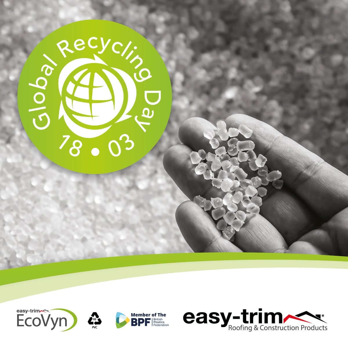 EasyTrimRoofing's tweet photo. Celebrate Global Recycling Day with us! ๐โป๏ธ At EasyTrim \ EcoVyn. Let's make a positive impact together, one product at a time!
#EasyTrim #EcoVyn #GlobalRecyclingDay #pvc #recycling https://t.co/5A1Q3WyItT