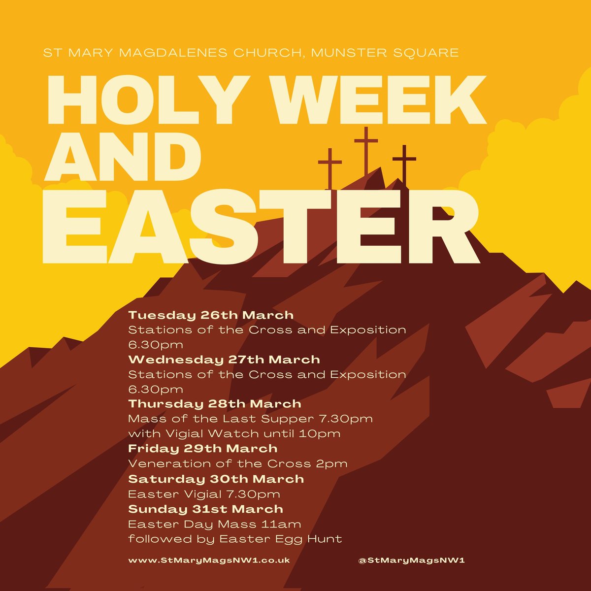 Next week is Holy Week, come join the journey to the cross and ressurection.