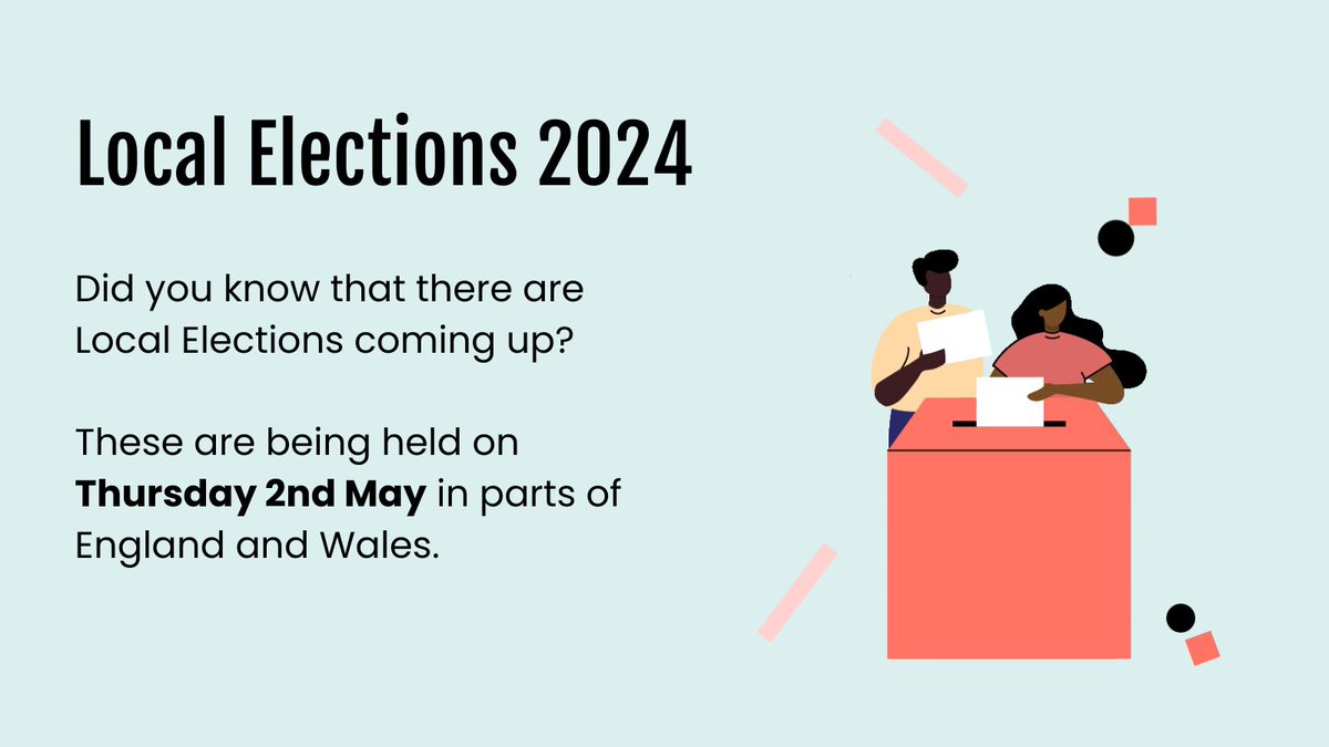 Did you know that there is under one month left to register to vote for the #LocalElections2024? We've got you covered with a recap of everything you need to know before the 16th April! Read this 🧵through to find out: 📍 Can I vote? 🗳 How do I register to vote? 🆔 How do I…