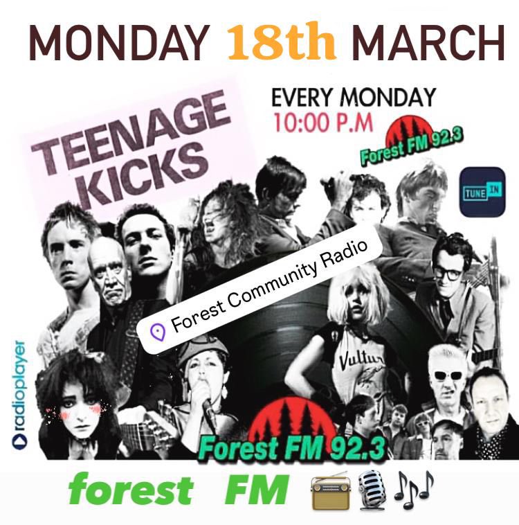 TONIGHT 10pm @ForestFM 🎶📻🎙️ #tkforestfm #punk #postpunk #indie #alternative lots of stuff new and old featuring bands who wouldn’t retweet this even if I tagged them . Stream tonight @ forestfm.co.uk/radioplayer/co…