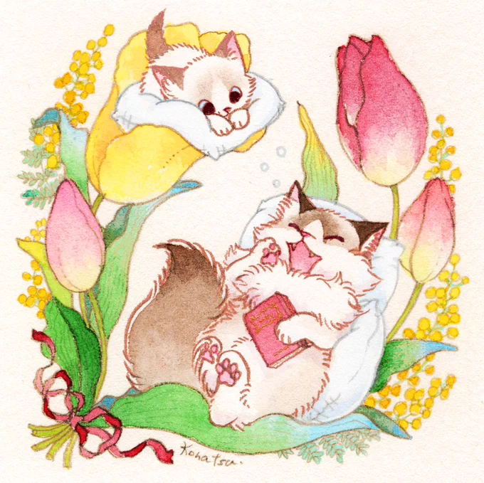 寝ても寝ても眠い春 