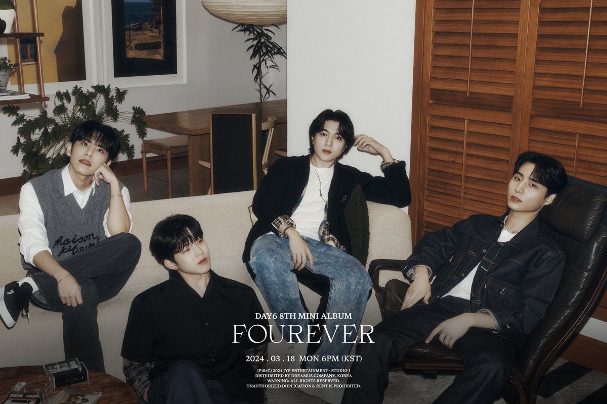 📢 DAY6 ＜Fourever＞ 컴백 기념 해시총공을 시작합니다 ‼

#데이식스_완전체컴백_웰컴투더쇼
#DAY6_FOUREVER

군백기를 마치고 3년 만에 멋지게 돌아온 데이식스를 함께 환영해 주세요!
Welcome to My Day, DAY6 🪄

#DAY6 #데이식스 
#Fourever 
#Welcome_to_the_Show 
#DAY6_새로운여정_Fourever