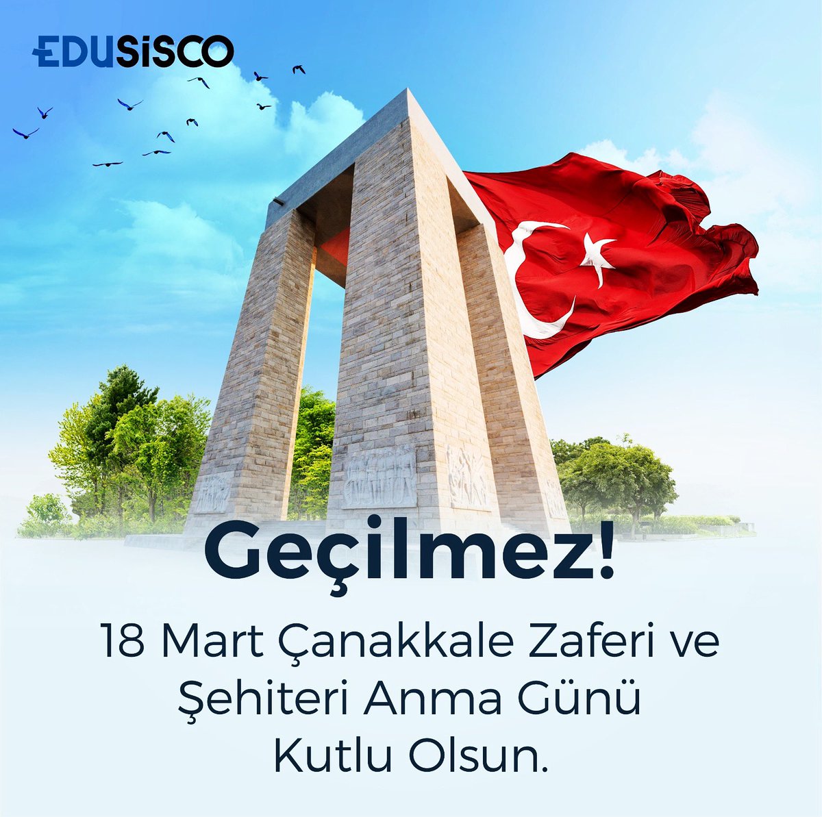 edusisco's tweet photo. 🇹🇷18 Mart Çanakkale Zaferi’nin 109. yılında, başta Ulu Önder Mustafa Kemal Atatürk olmak üzere bu büyük destanın kahramanları olan şehitlerimizi ve gazilerimizi saygı ve minnetle anıyoruz. 

#18martcanakkalezaferi https://t.co/bcuMHP5HRH