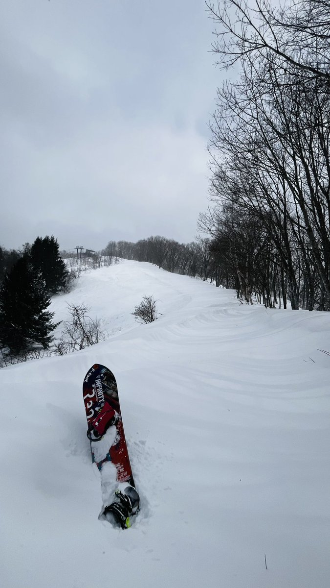 UNDERBLADE7's tweet photo. 爆風でリフト運休だったからハイクしてきた😇 https://t.co/WwJXmxmhnD