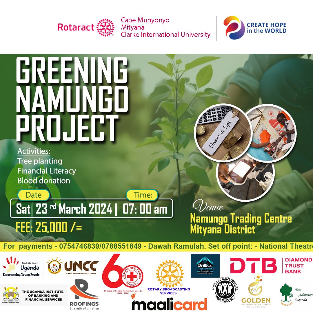 TheAnchors1's tweet image. Creating Hope through planting trees!🌳✨

Together let’s save Mother Nature by planting trees and ensuring sustainability and restoration of the environment. 

#GreeningNamungo🌳
#CreateHope
#WorldRotaractWeek