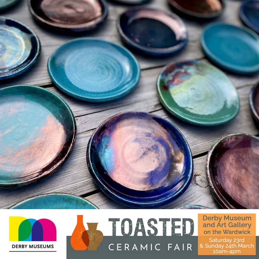 🏺 Elevate your appreciation for creativity at the TOASTED Ceramic Fair in Derby! 📍 @derbymuseums 📅 23 - 24 Mar Embark on a journey through unique ceramic artworks, engage with talented artists & immerse yourself in the enchanting world of pottery ⬇️ ow.ly/fym550QQhzq