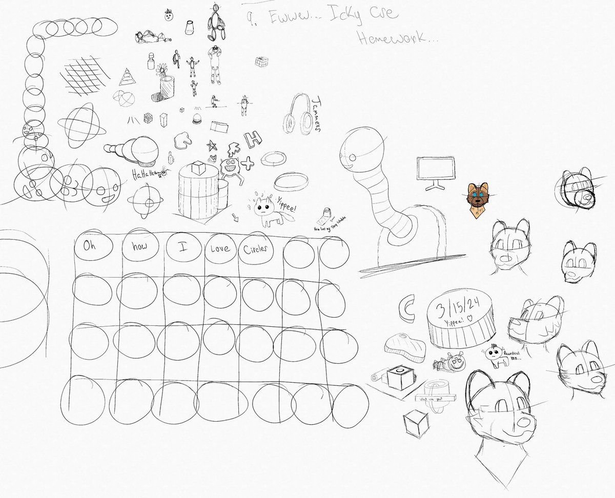 CrossKnight28's tweet image. I've discovered Concepts and I love this software so much. It's so hard to stop drawing and actually do anything school related (The second page was CSE hw until I started doodling and couldn't stop) 😭