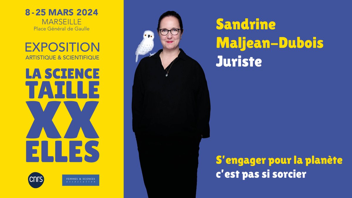 Protéger #Edwig 🦉, « c’est pas si sorcier », pour Sandrine Maljean-Dubois, directrice de recherche @cnrs au @Dice_UMR7318. Une ambassadrice #science_XXelles qui s’engage pour la planète 🌍! ➡️provence-corse.cnrs.fr/fr/personne/sa…