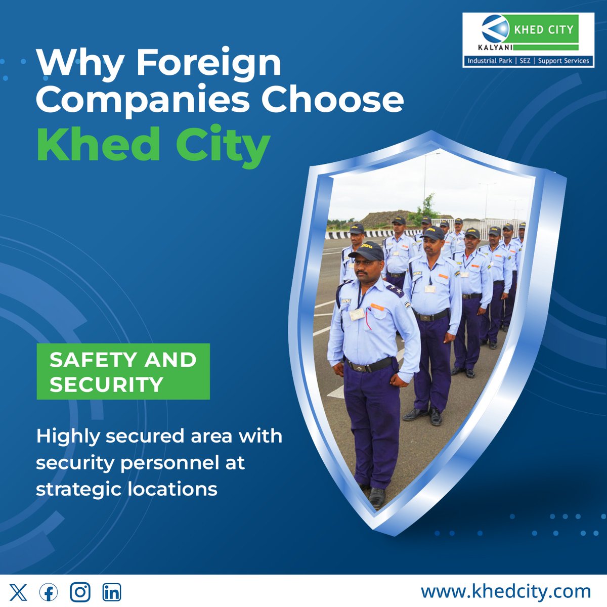 KhedCity's tweet photo. Foreign firms prioritize safety, and so do we. Khed City stands tall as the epitome of secure industrial spaces.

#industrialrealestate #khedcity #chakan #industrialland #pune #logistics #warehousing #manufacturing #khed #security #safty #strategiclocation #secure #highlysecure https://t.co/krY4ZK3jYs