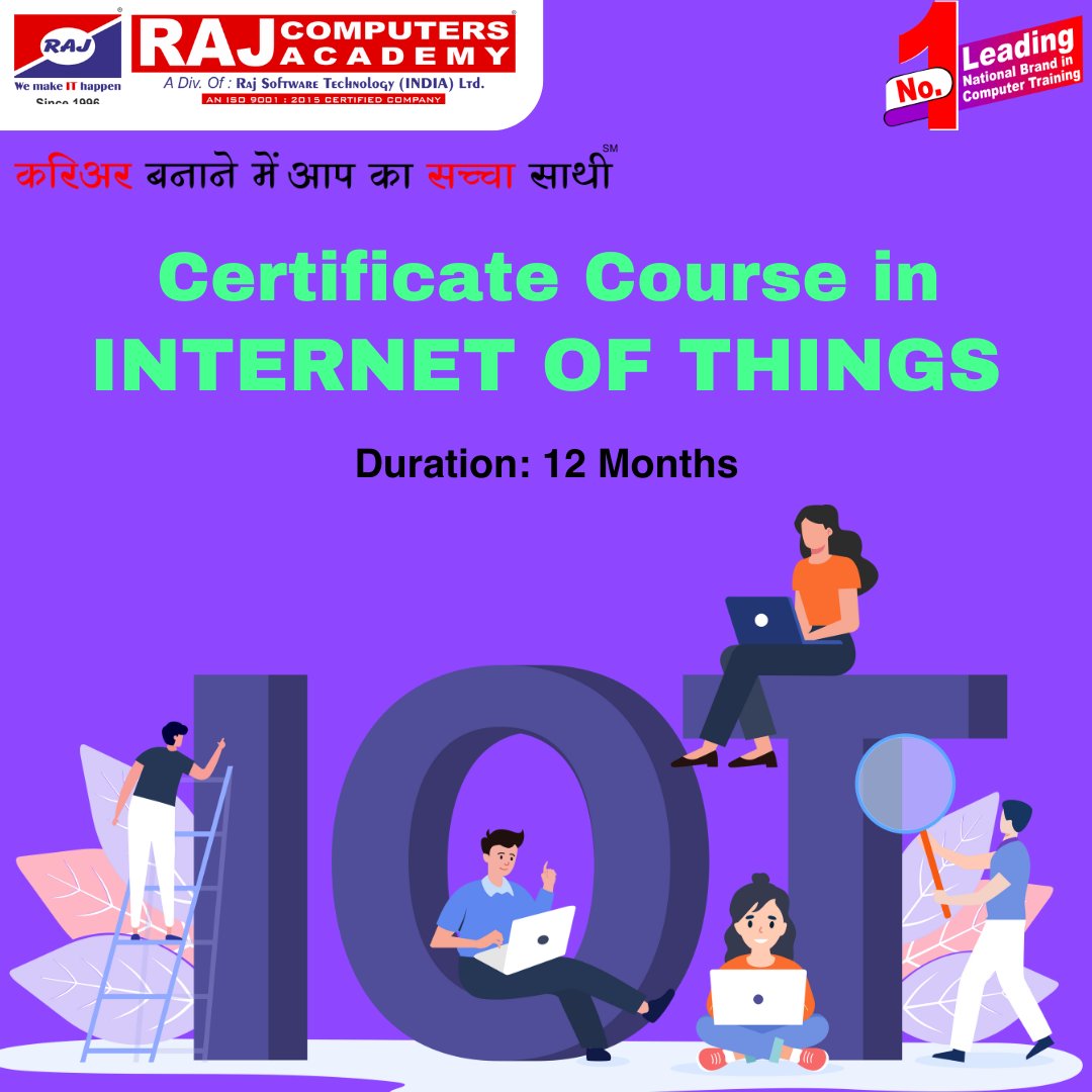 rstilindia's tweet image. Embark on a transformative journey into the world of IoT with our Certificate of Internet of Things course. 
Contact us: +91 98201 27177

RAJ COMPUTERS ACADEMY
&quot;Career बनाने में आपका सच्चा साथी&quot;
Leading National Brand in Computer Training Institute

#ITOCourse #InternetOfThings