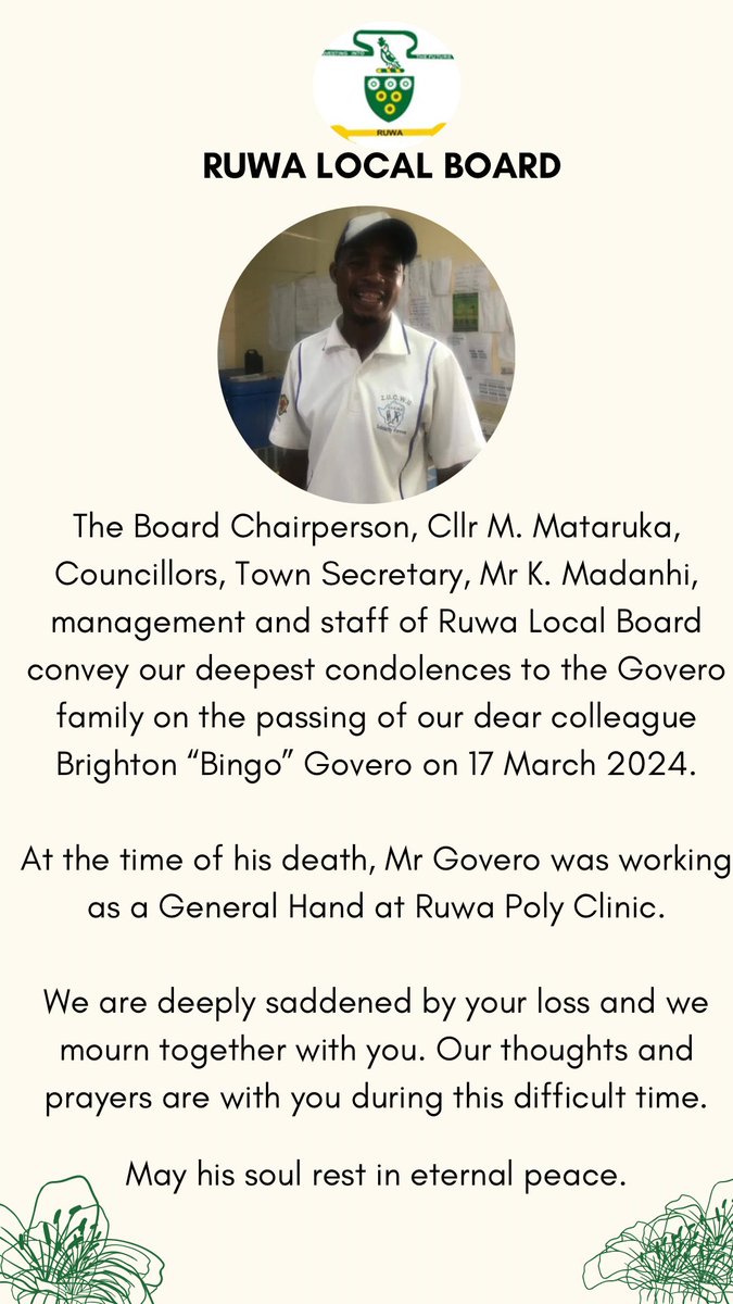 Ruwa Local Board tweet media