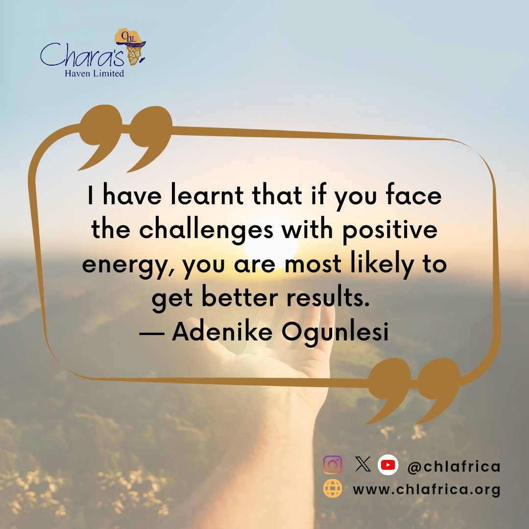 Happy Monday Afrochamps 🤗

Let's kickstart our day with a powerful reminder: 

When faced with business challenges, our attitude is everything. Approach each obstacle with positivity and determination.

You've got this!

#CHLAfrica
#Motivation
#Afrochamps
