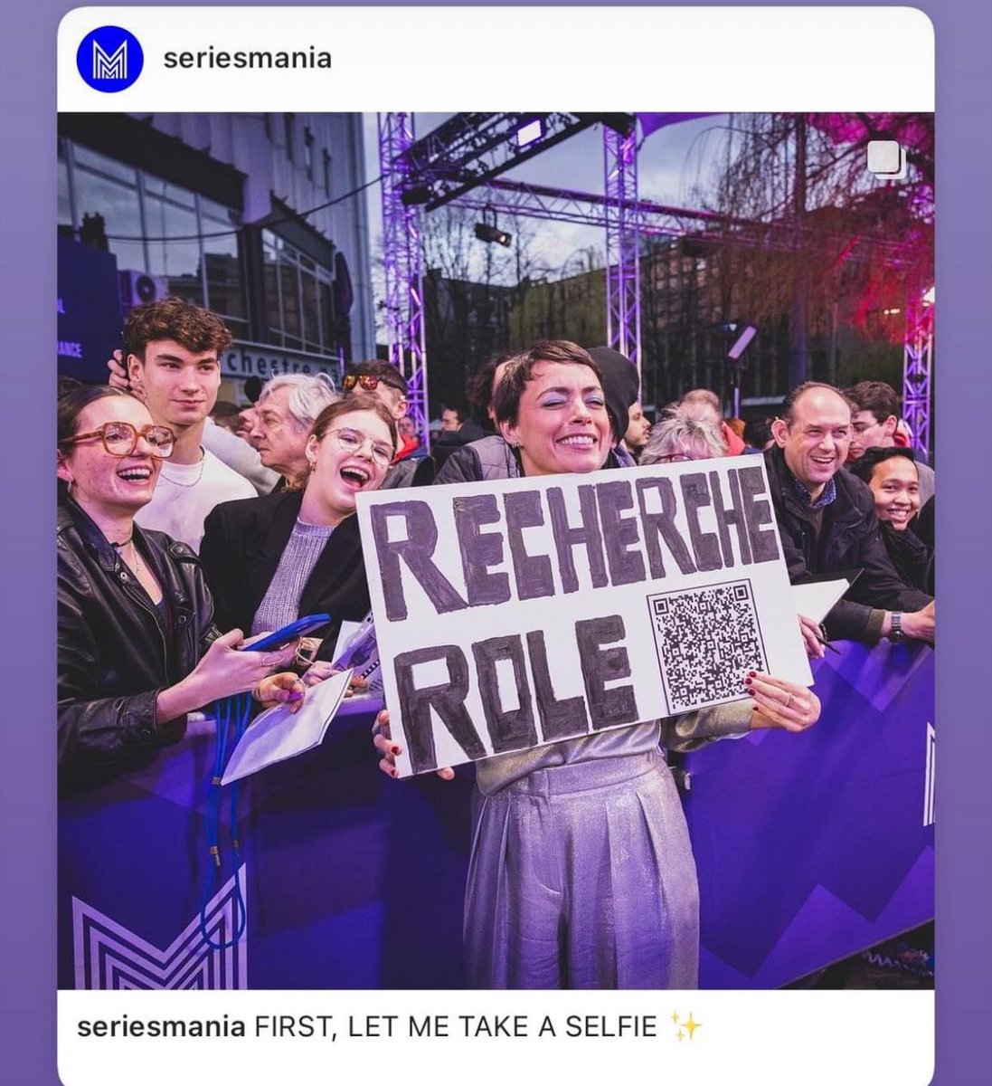 Elle a de l’humour Berenice Bejo  ! ♥️♥️♥️