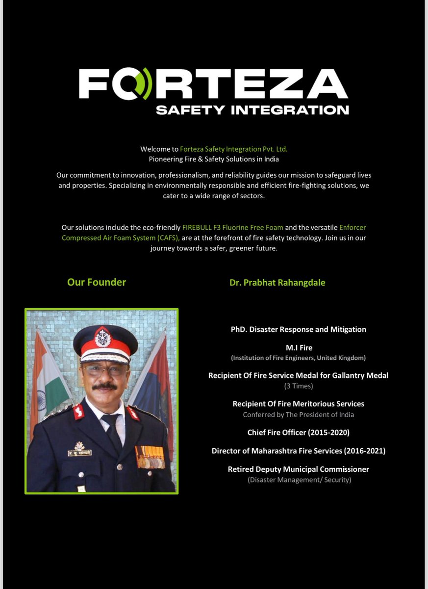 prabhatfire's tweet photo. Forteza safety integration Pvt. Ltd. Invites you to join innovative CAFS fire fighting systems. 

@Indianfireserv2 @IAFFofficial  @IFPMagazine @Fire_Dubai @UKFireService @NAofSFM @FireSafeEU @FIRE_Russian @GIDMOfficial @nidmmhaindia @IJWildlandFire 

https://t.co/uZ2PnjR7T0 https://t.co/YcitlTgQYr