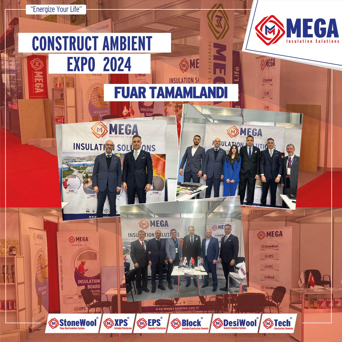 megainsulation's tweet photo. Construct Ambient Expo 2024 fuarı tamamlandı. Fuar boyunca MEGA Insulation Solutions’ı temsil eden kıymetli çalışma arkadaşlarımıza ve standımızı ziyaret eden değerli misafirlerimize teşekkür ederiz.
#MEGAInsulationSolutions #CONSTRUCTAMBIENTEXPO2024 #romanya #romexpo #bukres https://t.co/vhAtmvoINe
