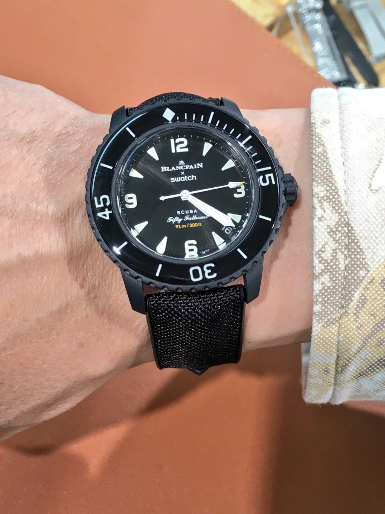 BLANCPAIN×Swatch ブランパン×スウォッチ 対応ラバーベルト(W03A) 哀しい