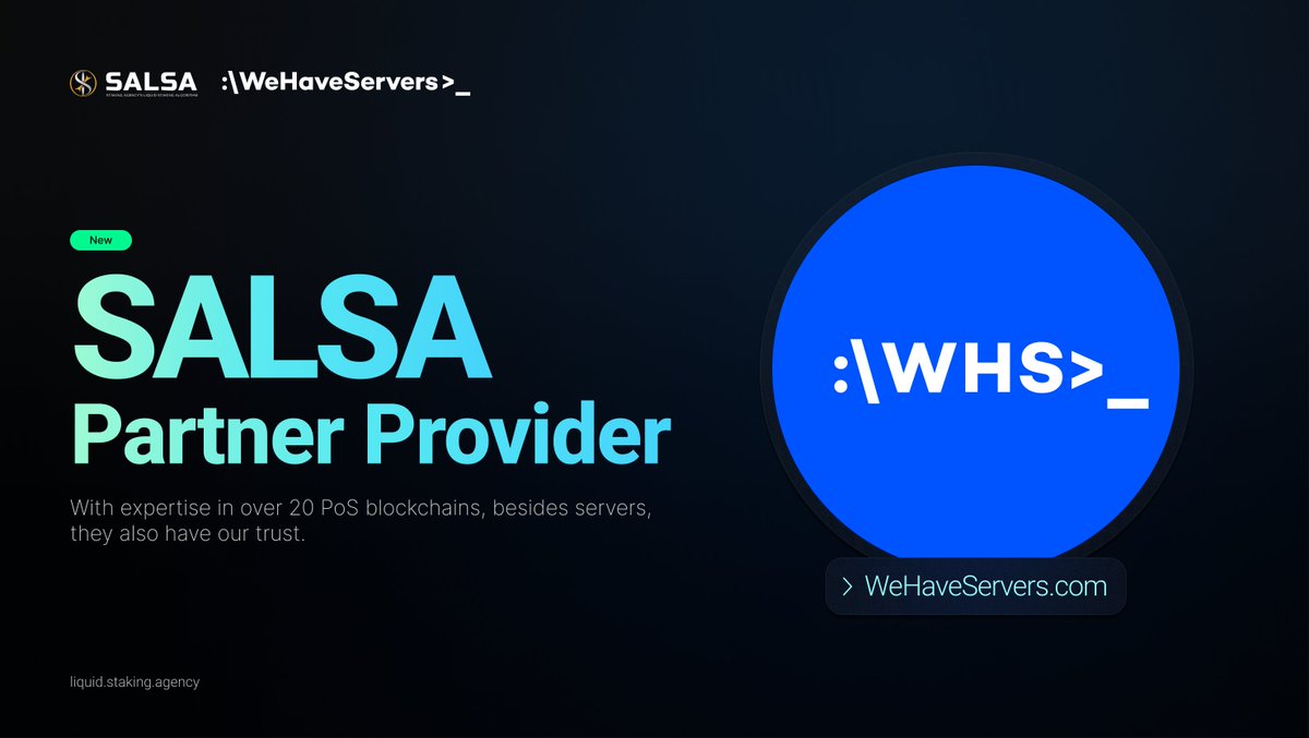 SALSA (@liquid_egld) on Twitter photo 🤝 <a href="/wehaveservers/">WeHaveServers</a> 🤝 <a href="/wehaveservers/">WeHaveServers</a>