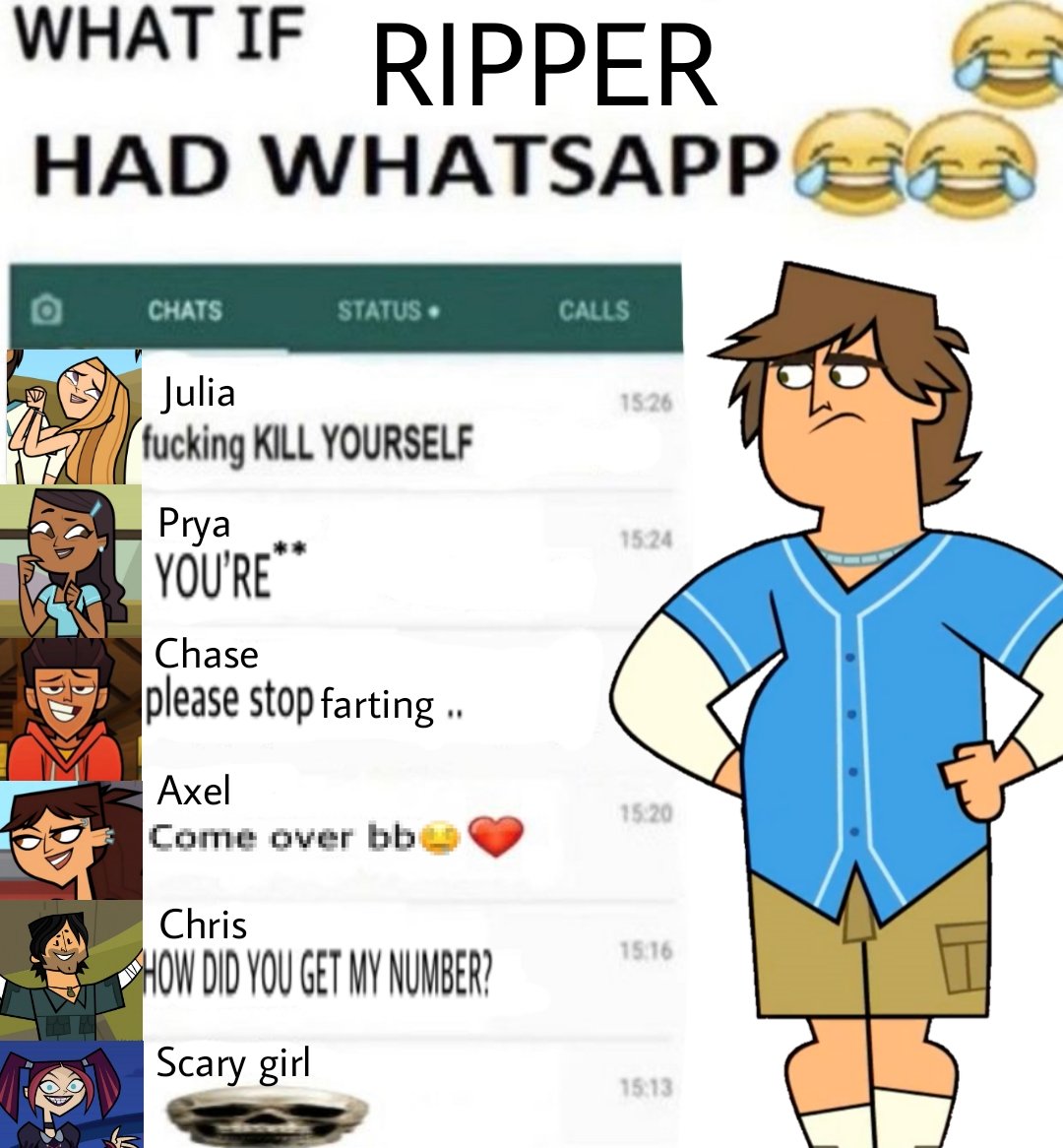 #TotalDrama 
#tdttw #rippertotaldrama