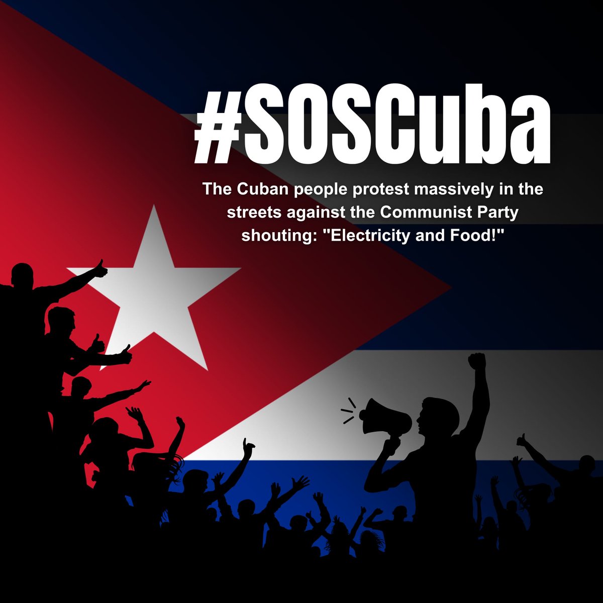 SuarezLuaces's tweet photo. Cuba despierta de nuevo. Patria y Vida!! https://t.co/zjAk2Tifbn