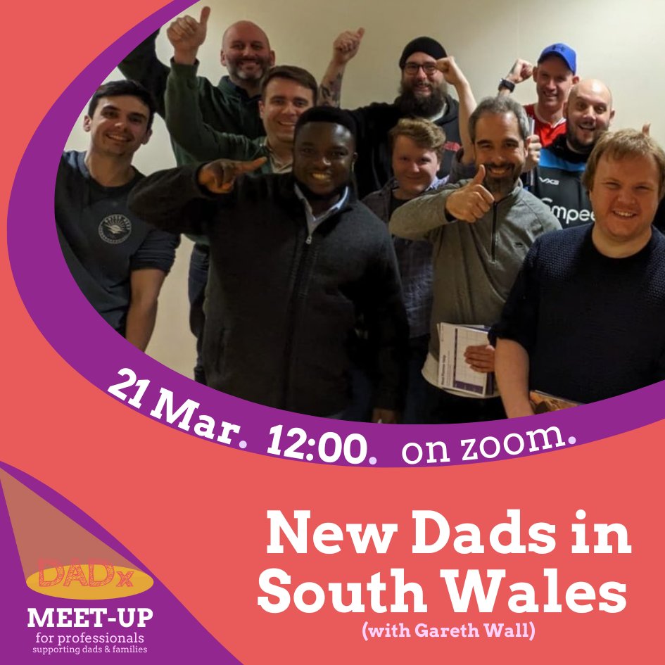 📢 Join the community this Thursday for our DADx Meet-Up! 📢 We'll be joined by @GarethWall to discuss the success of Torfaen Council’s transformative #ForDadsByDads programme and why it deeply resonates with dads!✨ 📅 Thursday 🕒 12PM-1PM ➡️ us02web.zoom.us/meeting/regist…
