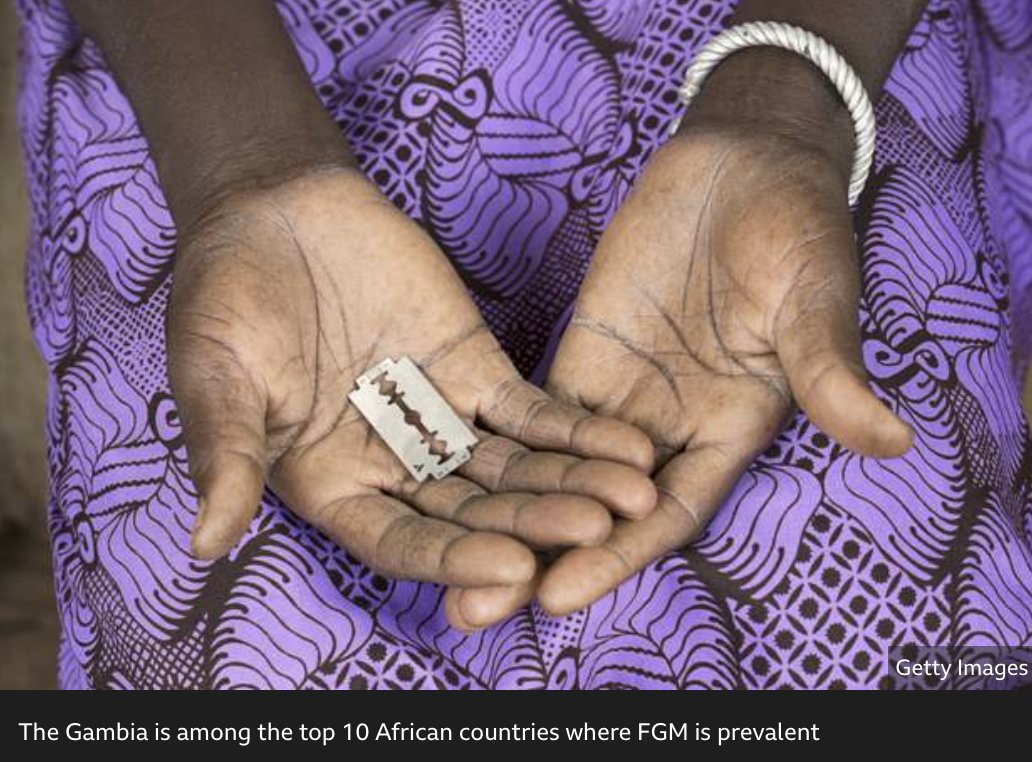 Gambian MPs will debate a bill that seeks to reverse a ban on female genital mutilation (FGM).

FGM was criminalised in The Gambia in 2015, but some seek to overturn the ban, claiming it violates religious freedom and cultural practices.

bbc.in/4915pgT