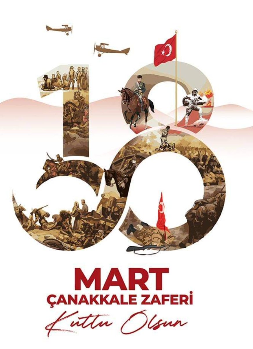 Milli Mücadele ruhundan hiçbir zaman kopmadan, vatanları için Çanakkale'de ve tüm memleket toprağında şehit veya gazi olmuş başta Gazi Mustafa Kemal Atatürk olmak üzere tüm Atalarımızı saygı ve rahmetle anıyorum. #18martcanakkalezaferi Kutlu Olsun!