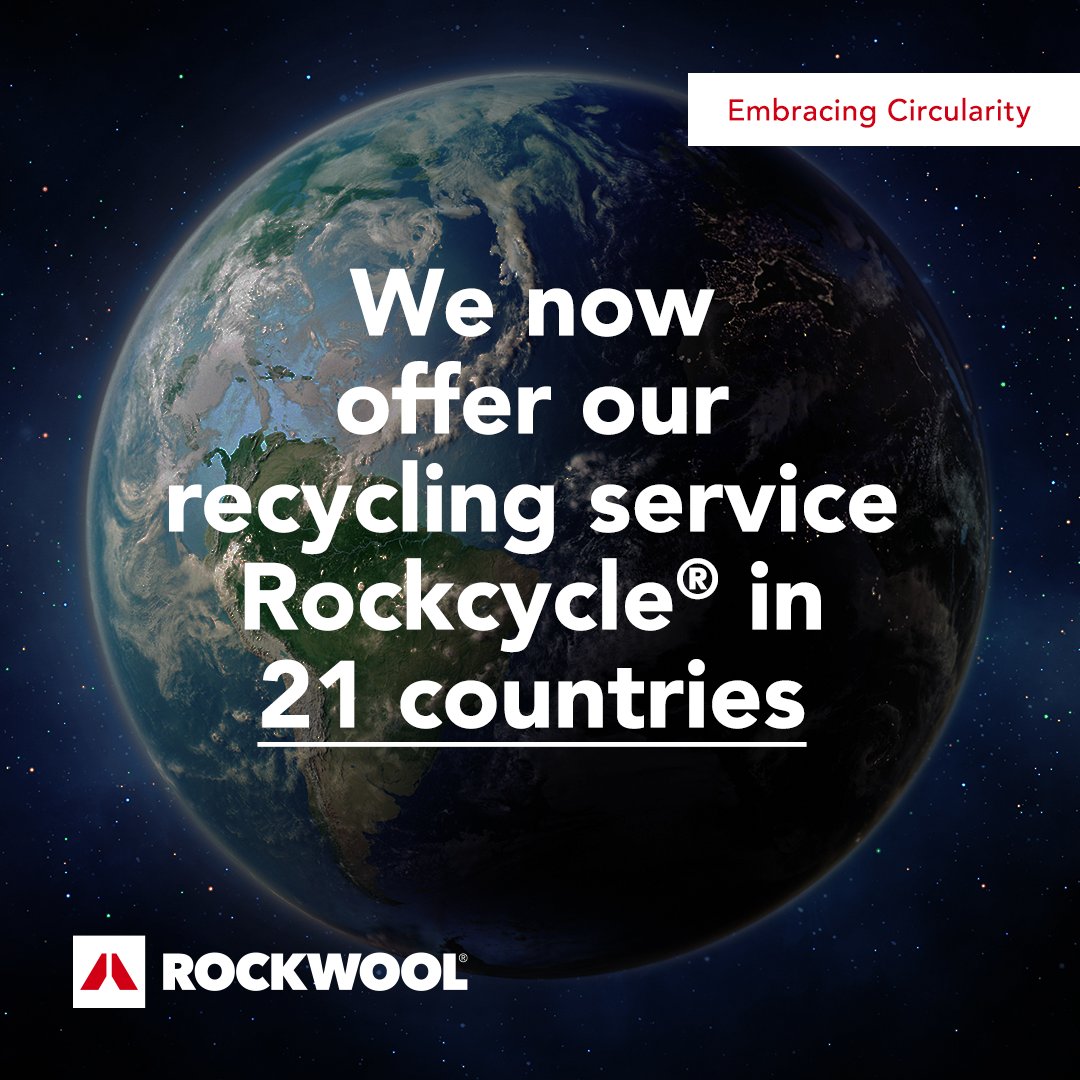 #ROCKWOOL's #Rockcycle® programme offers closed-loop #recycling of used stone wool. ♻️ On #GlobalRecyclingDay, check out the Rockcycle® programme in your country to prevent stone wool landfilling. ➡️ rockwool.link/bQKsxH #EmbracingCircularity 📢 @GlbRecyclingDay
