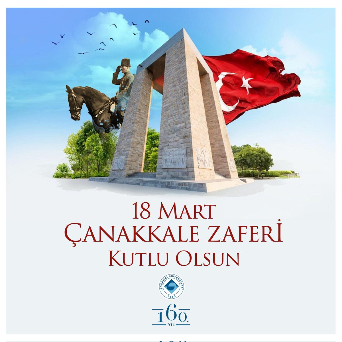 Bağımsız geleceğin miladı, kurtuluşun ilk adımı Çanakkale Zaferi'nin 109. yıl dönümü kutlu olsun!