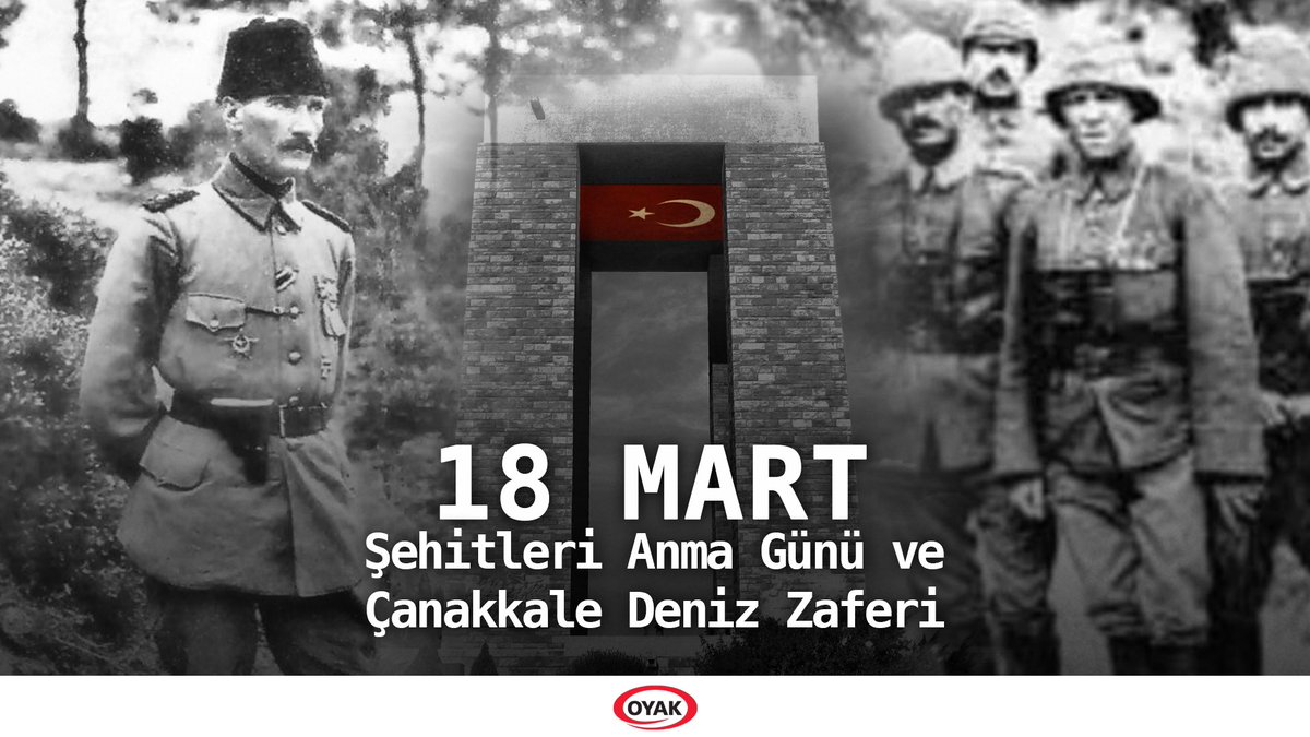 Çanakkale Zaferi’nin 109. yıl dönümünü kutluyor, başta Gazi Mustafa Kemal ATATÜRK ve silah arkadaşları olmak üzere, 18 Mart Şehitleri Anma Günü ve Çanakkale Deniz Zaferi’nde vatanımız için canlarını feda eden tüm şehitlerimizi saygı, rahmet ve minnetle anıyoruz.