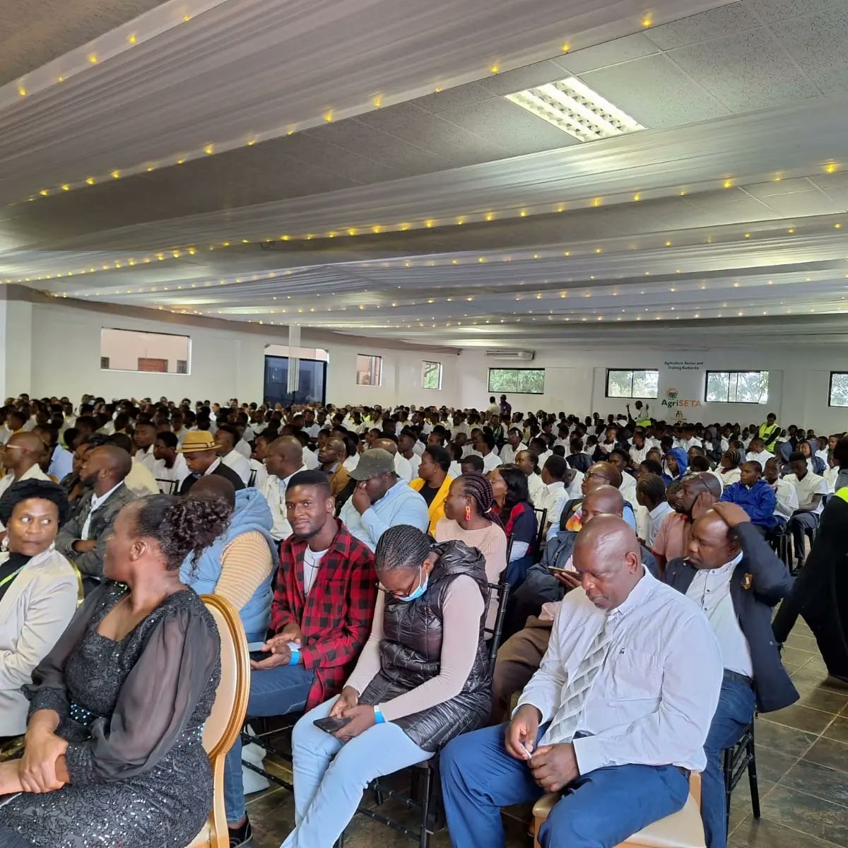 agri_seta's tweet photo. Formal Proceedings | AgriSETA Executive Manager; Learning Programmes and Projects , Mr Medupi Shabangu is highlighting the purpose of AgriSETA Career Summit in the Tzaneen area, Limpopo Province.
#Scarce_Skills_Career_Expo
#AGRISETA
#DALRRD
#DHET
#LetabaTVETCollege https://t.co/tjoCPAoX3N