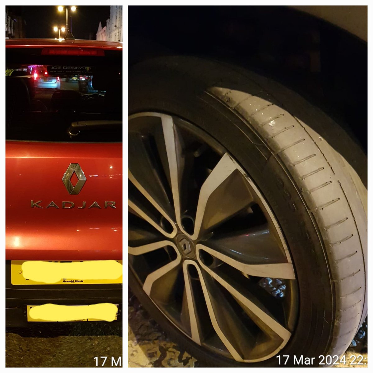 Licensing Officers discovered this Wolverhampton PHV operating in Liverpool last night with an illegal tyre. The vehicles Private Hire Licence was suspended, and the driver reported for the offence