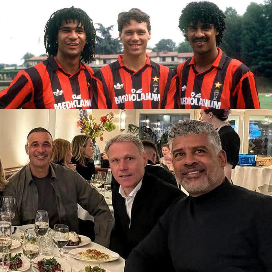 90sfootball's tweet photo. Milan's Dutch Trio 🇳🇱 https://t.co/T91dFWbUT4