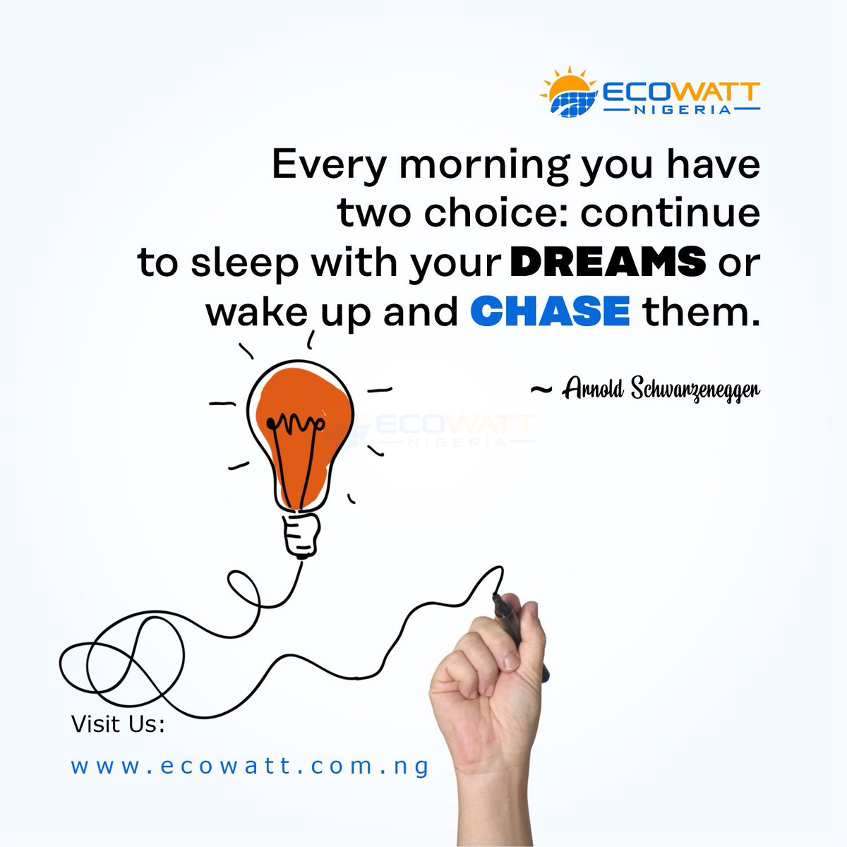 Chase your dreams relentlessly, for in the pursuit lies the magic of discovery. 
#exowatt #MotivationalQuotes #newweek